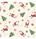 Patchwork tkanina Let it snow Santa Cream | 110cm