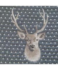 Jacquard Jacquard Deerhead | antracit | 59%CO / 21%PL / 13%PC / 4%WO / 2%WP / 1%AF 0644.150/ANTR