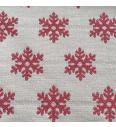 Jacquard Cristallo lurex | crvena/srebrna | 44%PL / 42%CO / 13%LI / 1%PA