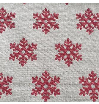 Jacquard Cristallo lurex | crvena/srebrna | 44%PL / 42%CO / 13%LI / 1%PA