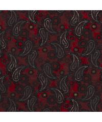 Nooteboom Jersey flock Paisley | crvena | 58%PL / 35%VI / 7%EL 14446.015