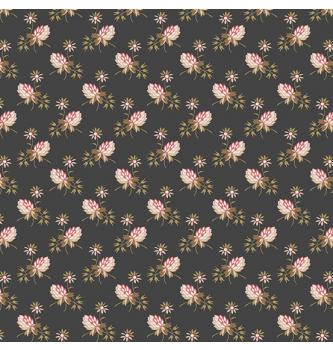 Patchwork tkanina Moonstone Clover Coal | 110cm