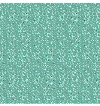 Patchwork tkanina  Amelia Sprinkles teal | 110cm