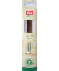 PRYM Igle za pletenje kratke Natural | 15cm | 3mm 223132