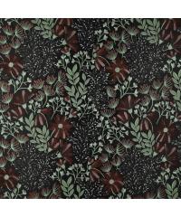 Verhees Jacquard Biljke | obostrani | crna | 100%PL 04356.001