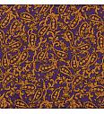 Saten Silk touch Paisley | ljubičasta | 100%PL