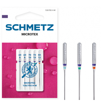 Strojne igle SCHMETZ Microtex | 60-80 | 5 kom