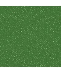 MAKOWER Patchwork tkanina Yuletide Spot Green | 110cm 2247/G