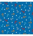 Patchwork tkanina Anchors blue | 110cm