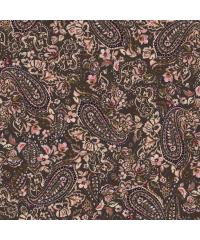 Verhees Viskozni jersey Barokni paisley| smeđa | digitalni tisak | 95%VI / 5%EL 09909.014