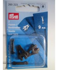 PRYM Kopče za hlače | metalne | crne | 9mm 265223