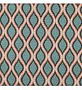 Jacquard Retro | plavozelena | 80%PL / 20%CO