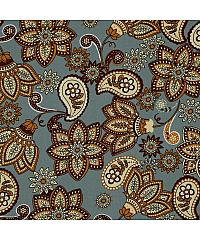 Verhees Viskozna tkanina cvjetni paisley | staro plava | 100%VI 04506.001