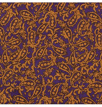 Saten Silk touch Paisley | ljubičasta | 100%PL