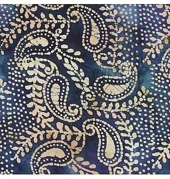 Batist Batik Paisley | tamnoplava | 100%CO