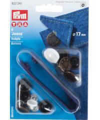 PRYM Gumbi za jeans | 17mm | st. baker | 8kom 622241