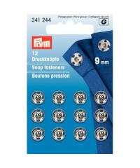 PRYM Prišivni drukeri | 9mm | srebro | 12kom 341244