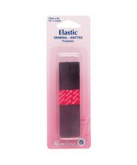 HEMLINE Elastika | 12mm x 2m | crna 621.12