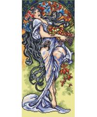 ORCHIDEA Goblen Jesen | Alphonse Mucha | 30x40 cm 2379J