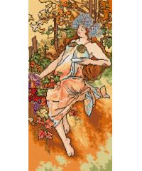 ORCHIDEA Gobelin Jesen | Alphonse Mucha | 35x70cm 2605Q