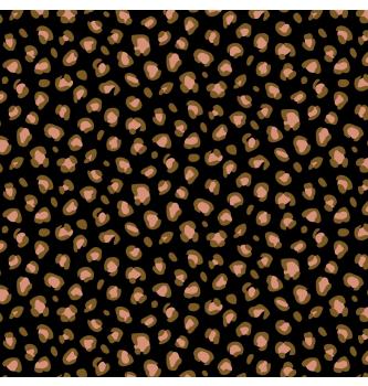 Poplin Leopard | črna | 100%CO