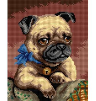 Gobelin Pug | Carl Reichert  | 24x30cm