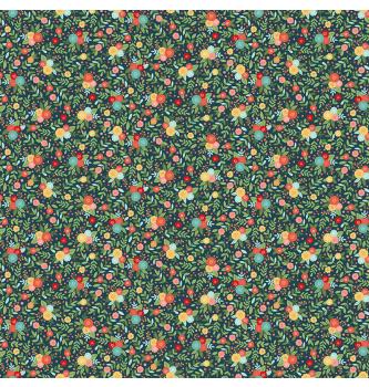 Patchwork blago Amelia Floral blue | 110cm