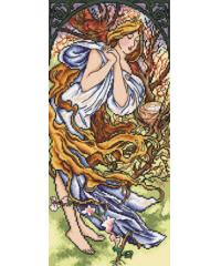 ORCHIDEA Gobelin Pomlad | Alphonse Mucha | 30x40cm 2374J