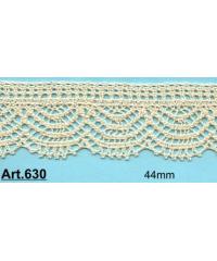 ČIP BOHINJ Klekljana čipka | bombaž | lanena | 42mm 6305LL