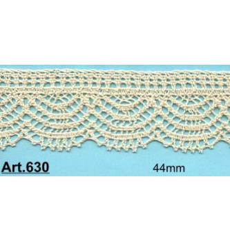 Klekljana čipka | bombaž | lanena | 42mm