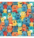 Patchwork blago Aliens blue | 110cm