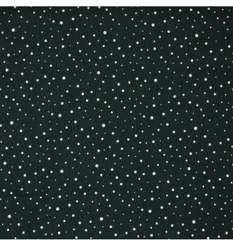 Poplin Pikice glitter | črna | 100%CO