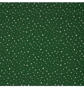 Poplin Pikice glitter | temnozelena | 100%CO