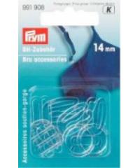 PRYM Sponke za nedrček | 14mm | prozorne | 10kos 991908