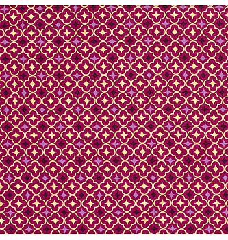 Puplin Ornament oriental | metalik | magenta | 100%CO