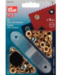 PRYM Ringlice | zlatne | 5mm | 40kom 542411