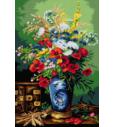 Goblen Mrtva priroda s makovima i livadskim cvećem | Alexis Joseph Kreyder | 40x60cm